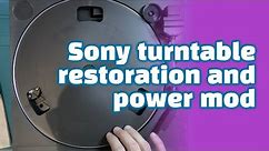 Sony PS-LX49P turntable restoration and power mod