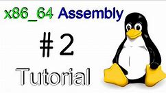x86_64 Linux Assembly #2 - "Hello, World!" Breakdown