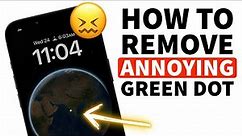 How to Remove GREEN DOT on iPhone Earth Wallpaper - iPhone Astronomy Wallpaper