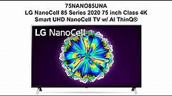 LG 75 NANO 85 TV 2020