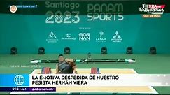 Santiago 2023: La emotiva despedida del pesista peruano Hernán Viera