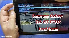 طريقة فرمات تاب how to hard Reset Samsung galaxy Tab 10.1 GT-P7510