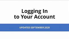 Logging In to Your Account