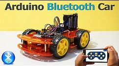 How to make Bluetooth Car using Arduino | iPhone + Android | DIY