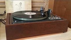 Garrard Lab 80 turntable plays LP vinyl record song Bellavia using a Shure Super Track cartridge