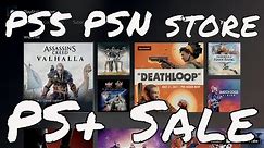 PS5 PSN Store Overview & PS Plus Sale