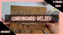 5 Minute Demo: Cardboard Relief Sculptures | Choice-Based Art Education