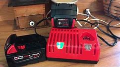 How to jump start a Milwaukee M18 tool battery.