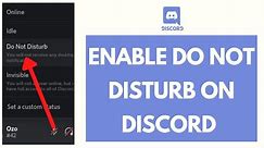 How to Enable Do Not Disturb on Discord (2021)