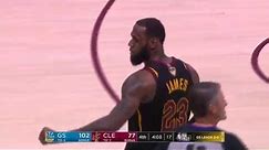 LeBron James Checks out of Game 4 of 2018 NBA Finals