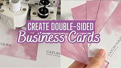 Make Double-Sided Business Cards Instantly with Cricut - Here's How!