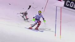 Falling drone misses skier by inches