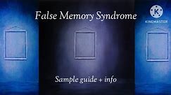 The Caretaker - False Memory Syndrome - Sample guide + info