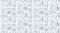 Women shoes sale, hand drawn background of on a seamless loop