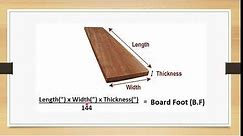 How To Calculate Board Feet