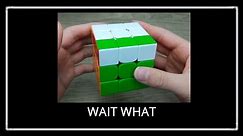 WAIT WHAT meme (Rubik's cube)