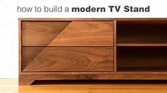 Building a Mid Century Modern TV Stand - Woodworking