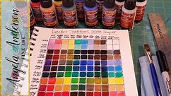 Creating a Color Mixing Guide Chart | Acrylic Painting Tutorial for Beginners | Learn to Mix Paint