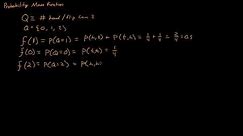 Probability Mass Function