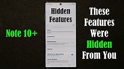 Galaxy Note 10 Plus - 5 Actual Hidden Features