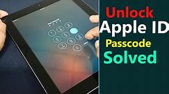 How to reset passcode from i pad || Forgot passwod and apple id recover and restore i pad i phone