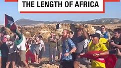 Russ Cook AKA Hardest Geezer has touched the most northern point of the continent, becoming the first person to run the entire length of Africa 🌍 Russ has covered over 16,000km over 352 days, averaging around 46km (over a marathon) a day! 💨 He's run through the Sahara Desert, been held at gunpoint, risky encounters in the jungle, tough border crossings and Nelly (his van) had had countless problems. Russ, you've made history and are a true British hero 🙌💪 | LADbible