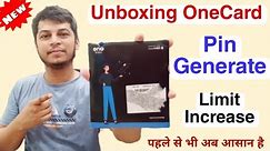 Onecard Credit Card Pin Generate Online | Onecard Limit increase kaise kre 2023