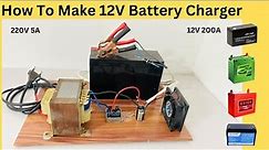 How to make 12v battery charger