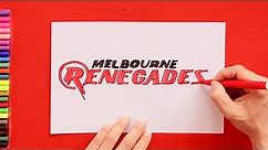 How to draw Melbourne Renegades Logo