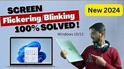 How to fix Laptop Screen FLICKERING 2024 | Pc or Laptop Blinking | Solved Laptop Display Flashing