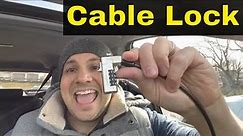 How To Use A Laptop Cable Lock-Complete Tutorial
