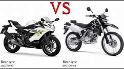 Kawasaki Ninja 125 vs Kawasaki KLX 125 Test specification comparison