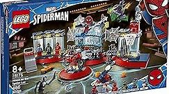 LEGO Marvel Spider-Man Attack on The Spider Lair 76175 Cool Building Toy, Featuring The Spider-Man Headquarters; Includes Spider-Man, Green Goblin and Venom Minifigures, New 2021 (466 Pieces)