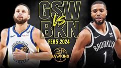 Golden State Warriors vs Brooklyn Nets Full Game Highlights | February 5, 2024 | FreeDawkins