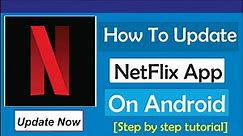 How To Update Netflix App (2023)
