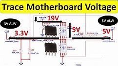 Learn how trace motherboard voltage, laptop motherboard repair
