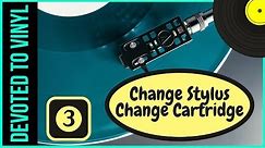 How to Change a Turntable Needle, Install New Cartridge