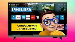Cómo Conectar Smart TV PHILIPS 💙 a Internet por WiFi 🛜 | OS Saphi ✅