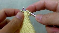 How to knit M1L (Make 1 Left) - Increasing 1 stitch