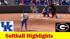 #8 Georgia vs Kentucky Softball Game 3 Highlights, April 14 2024