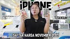 DAFTAR HARGA IPHONE NOVEMBER 2023