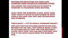 Windows 10 Password Reset tutorial 2015 if forgot or lost