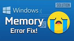 How to Fix Memory Management Error in Windows 10/8/7 - [2 Solutions]