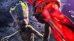 Making Stormbreaker Scene - Groot Lifts Thor's Hammer - Avengers Infinity War 2018 Movie CLIP HD