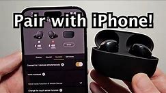 How to Connect Sony WF-1000XM5 Earbuds to iPhone!