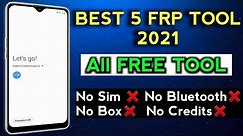 TOP 5 FRP Tools Free 2021 All Devices Supported With MTP Mode One Click Bypass FRP All Android
