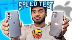 OnePlus Nord 2 vs iPhone 12 Speed Test Comparison - You Didn't Expect this RESULTS😱