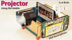 How to make Projector using Old Smartphone | DIY Mobile Projector Science Project