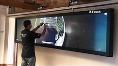 1x3 Sharp Multi Touch 160' Video Wall | U-TOUCH
