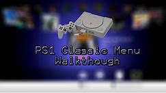 PS1 Classic Menu Walkthough